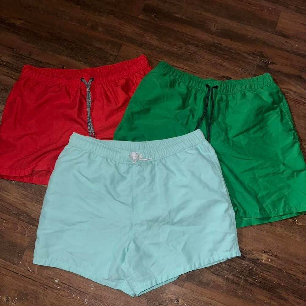 ASOS Swim Shorts Bundle Red Green Turquoise 3-Pack